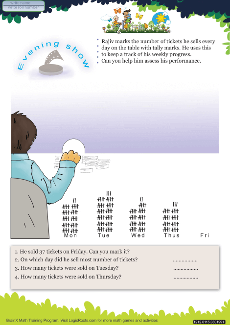 Evening Show worksheet 