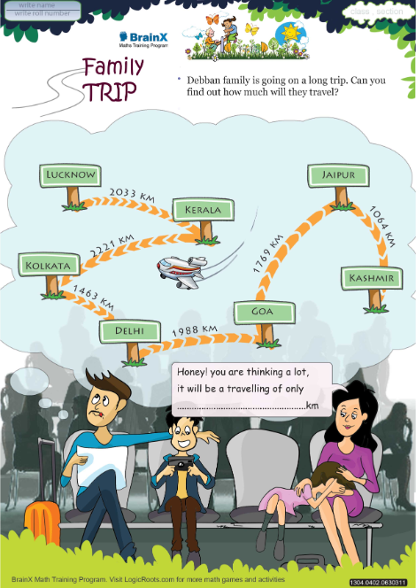 Family Trip worksheet 