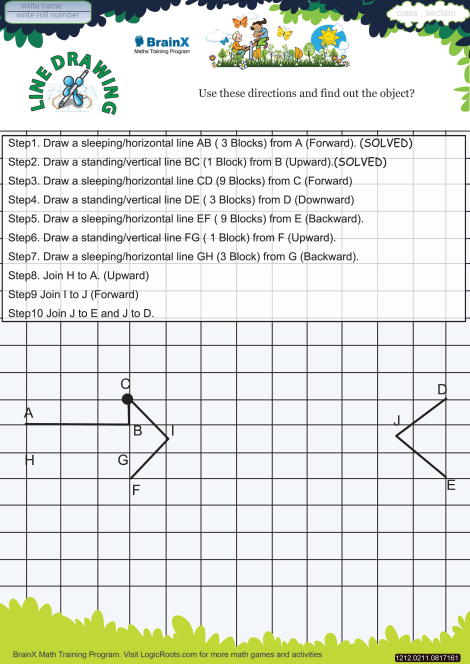 Line Drawing Bat worksheet 