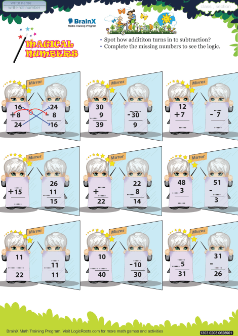 Magical Numbers worksheet 