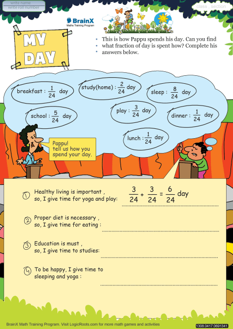 My Day worksheet 