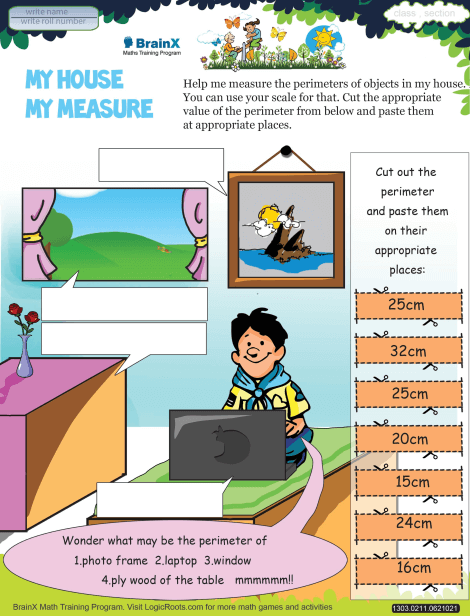My House My Measure worksheet 