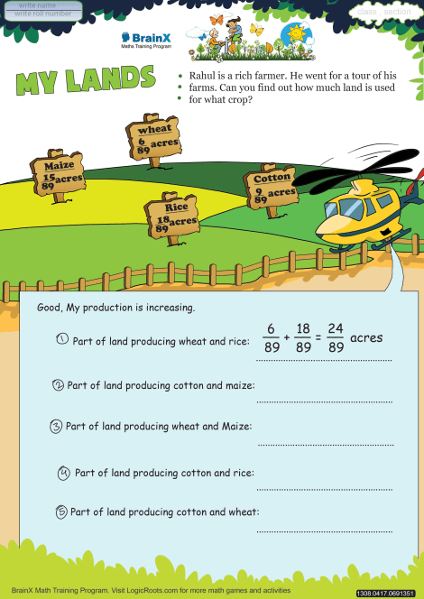 My Lands worksheet 