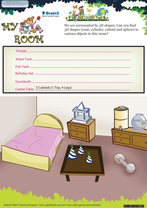 My Room worksheet 