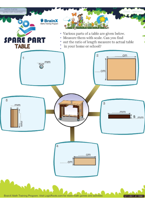 Spare Part Table worksheet 