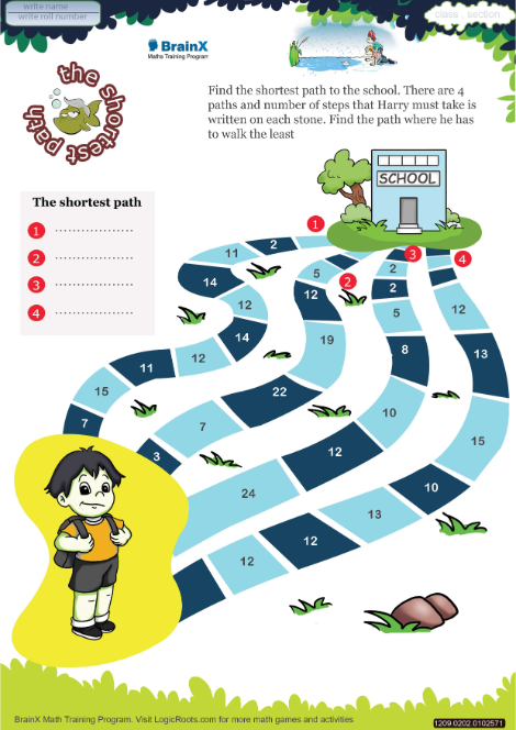 The Shortest Path worksheet 