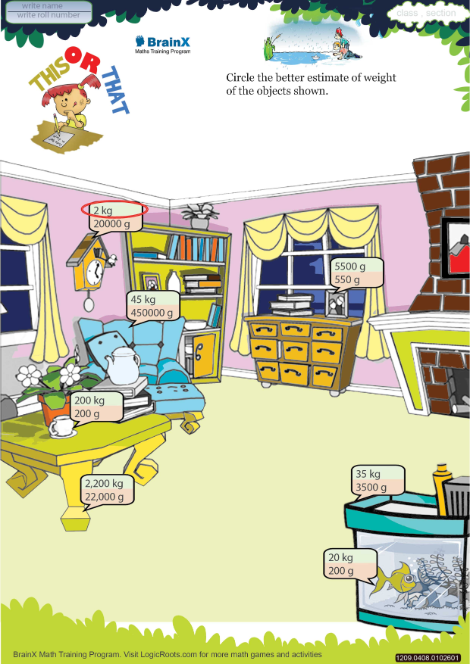 This Or That worksheet 