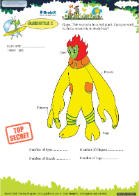 Alien Style C worksheet