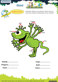 Alien Style D worksheet