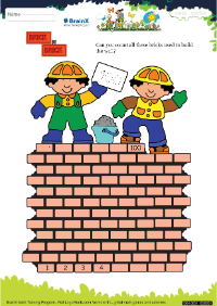 Brick By Brick worksheetDetective Smith And The Missing Numbers 