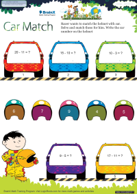 Car Match worksheetEmpty Full 