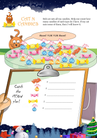 Cat N Candies worksheet