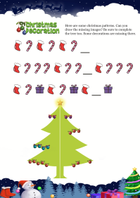 Christmas Decoration worksheet