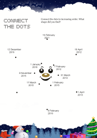 Connect The Dots Star worksheetDino Time 