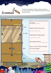 Iron Man worksheet
