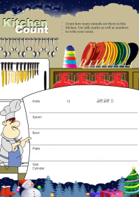 Kitchen Count worksheetSales In Pie 