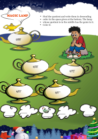 Magic Lamp worksheet