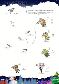 Paper Planes worksheet