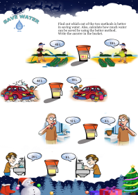 Save Water worksheet