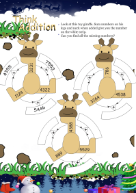 Think Addition worksheet