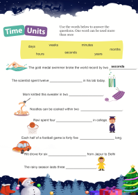 Time Units worksheet
