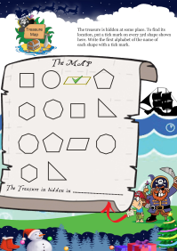 Treasure Map worksheet