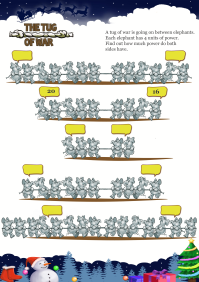 Tug Of War worksheet