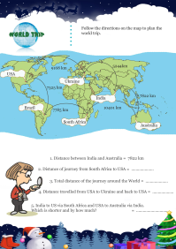 World Trip worksheet