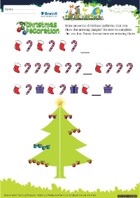 Christmas Decoration worksheet