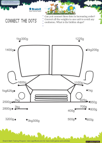 Connect The Dots Bus worksheet