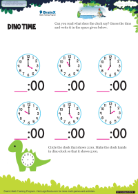 Dino Time worksheet