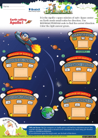 Earth Calling Apollo 1 worksheet