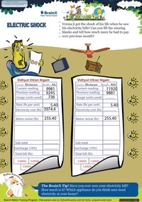 Electric Shock worksheet