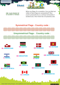 Flag Pole worksheetRound Round 