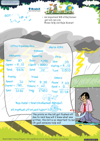 Got Wet worksheet