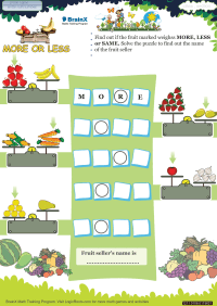More Or Less worksheet