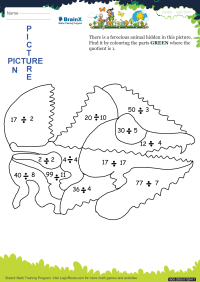Picture In Picture Crocodile worksheet