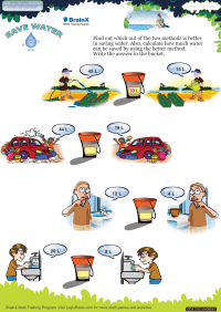 Save Water worksheet