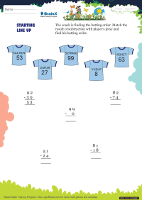Starting Line Up worksheet