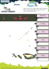 Sticky Weight worksheet