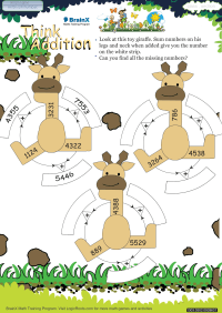 Think Addition worksheet