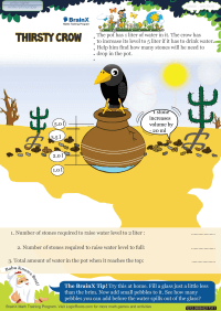 Thirsty Crow worksheet