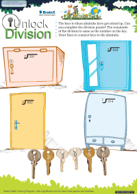 Unlock Division worksheetLog Jump 