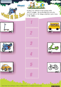 Wheels On The Road worksheet